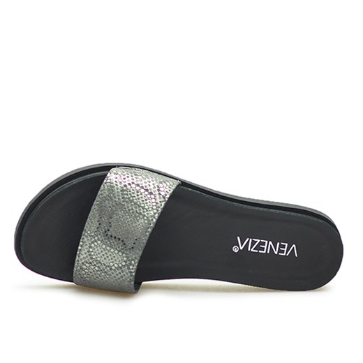 Klapki Venezia 425632531M SE Srebrne lico Venezia szary  okazyjna cena Arturo-obuwie 