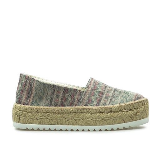 Espadryle Venezia 488 ETN KAKI Multikolor szary Venezia  Arturo-obuwie