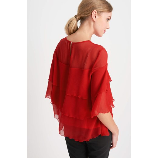 Szyfonowa bluzka z falbanami Orsay czerwony 38 orsay.com