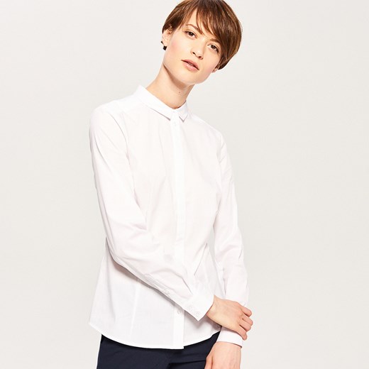 Reserved - Taliowana koszula - Biały bezowy Reserved 36 