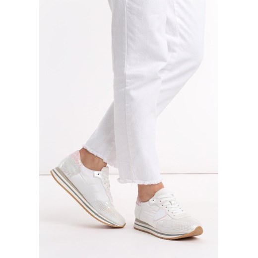 Białe Buty Sportowe Bluebell