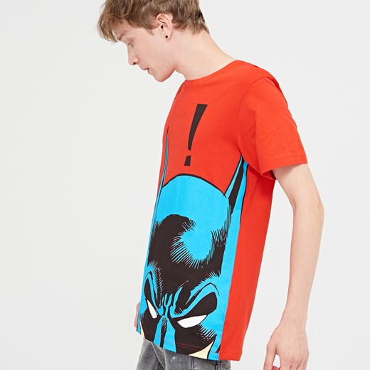 Cropp - Men`s t-shirt - Czerwony Cropp pomaranczowy M 
