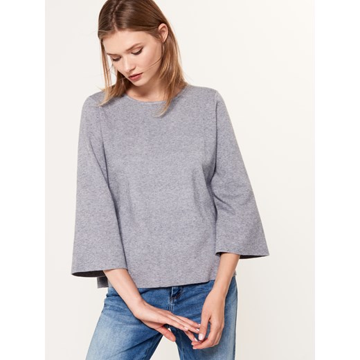 Mohito - Sweter z minimalistycznym wykończeniem - Szary Mohito szary XL 