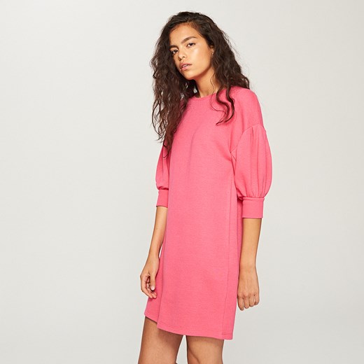 Reserved - Sukienka z bufiastymi rękawami - Różowy Reserved rozowy XS 