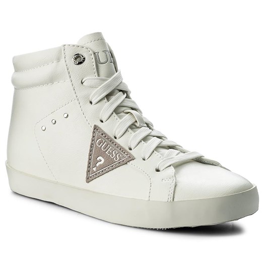 Sneakersy GUESS - Holly FLHLL3 ELE12 WHITE bezowy Guess 41 eobuwie.pl