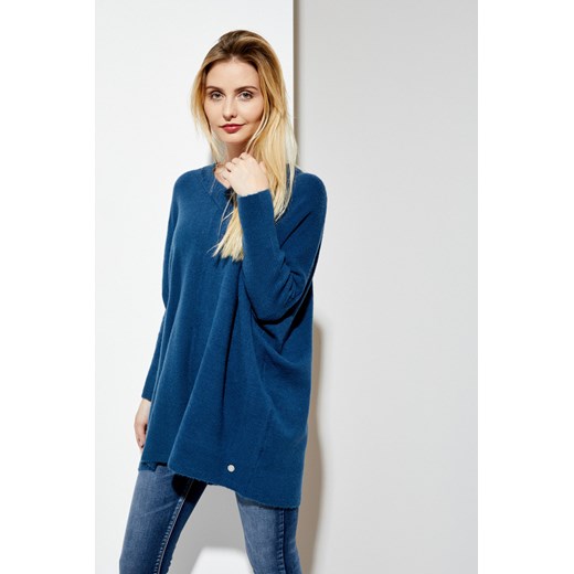 SWETER OVERSIZE granatowy S Moodo.pl
