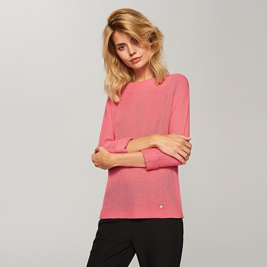 Reserved - Lekki sweter - Różowy