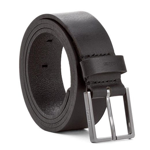Pasek Męski CALVIN KLEIN BLACK LABEL - Essential Belt 3.5 K50K503421 90 001 Calvin Klein Black Label szary 110 eobuwie.pl