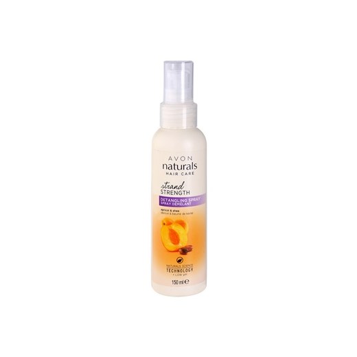 Avon Naturals Hair Care spray do włosów dla łatwego rozczesywania włosów morela i masło shea  150 ml