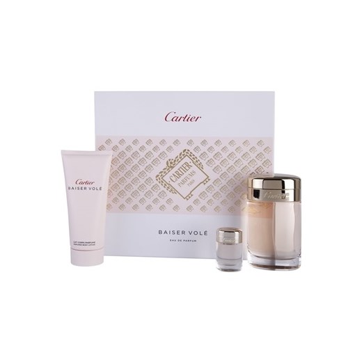 Cartier Baiser Volé zestaw upominkowy V. woda perfumowana 100 ml + mleczko do ciała 100 ml + woda perfumowana 6 ml