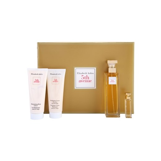 Elizabeth Arden 5th Avenue zestaw upominkowy IX. woda perfumowana 75 ml + woda perfumowana 3,7 ml + mleczko do ciała 100 ml + krem do ciała 100 ml