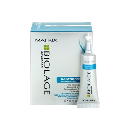 Matrix Biolage Advanced Keratindose kuracja pro-keratynowa do włosów zniszczonych  10x10 ml
