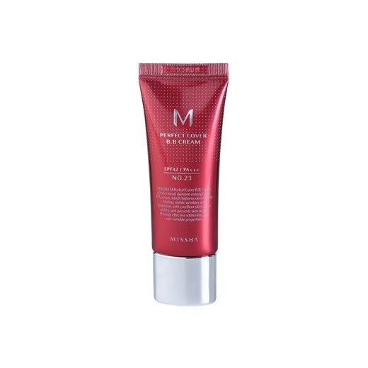Missha M Perfect Cover krem BB z bardzo wysokim filtrem UV małe opakowanie odcień No. 23 Natural Beige SPF 42/PA+++ 20 ml