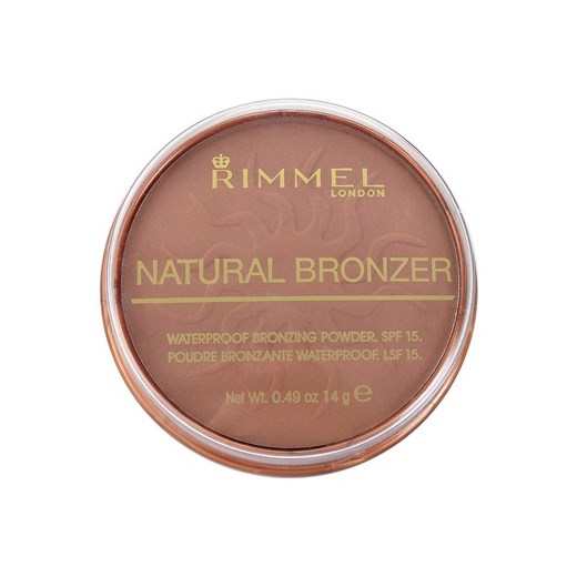 Rimmel Natural Bronzer wodoodporny puder brązujący wodoodporny puder brązujący SPF 15 odcień 026 Sun Kissed 14 g