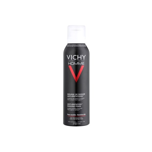 Vichy Homme Anti-Irritation pianka do golenia do cery wrażliwej i skłonnej do podrażnień  200 ml
