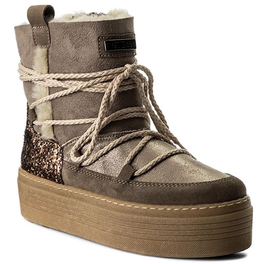 Buty GUESS - Claudia FLCLD4 ELE10 TAUPE brazowy Guess 38 eobuwie.pl