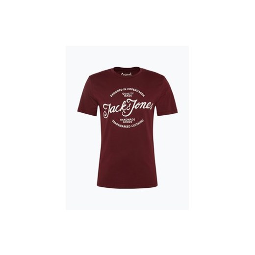 Jack & Jones - T-shirt męski – Jornyraffa, czerwony czerwony Jack & Jones S vangraaf