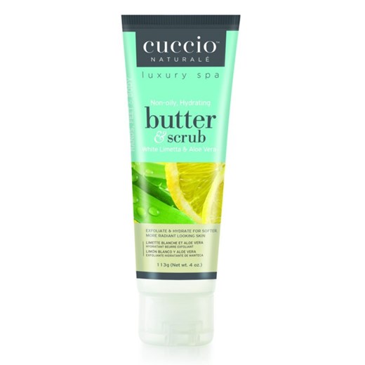 Cuccio Butter &amp; Scrub | Scrub do ciała - aloes i limetka 113g