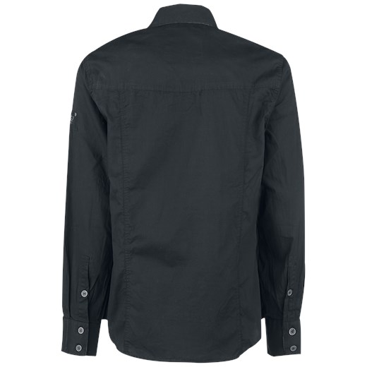 Brandit - Slim Fit Shirt - Koszula z długim rękawem - czarny
