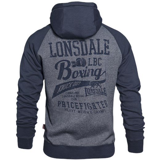 Lonsdale London - Slough - Bluza z kapturem rozpinana - odcienie niebieskiego