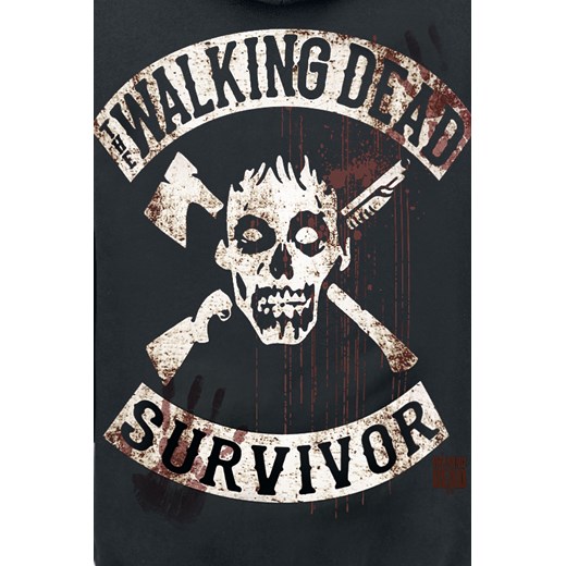 The Walking Dead - Kill Or Die - Bluza z kapturem rozpinana - czarny