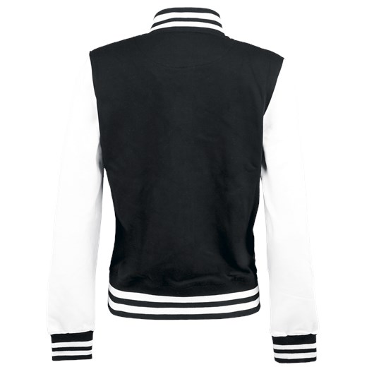 Urban Classics - 2-Tone College - Kurtka College Jacket - czarny biały