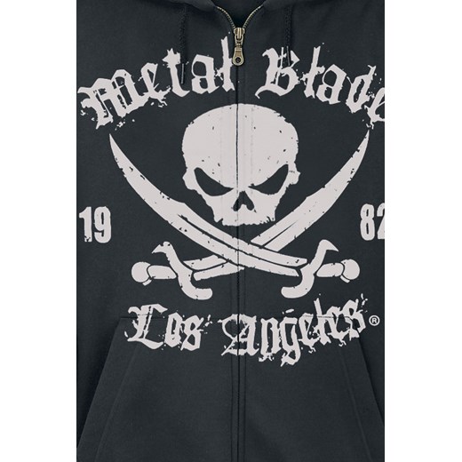 Metal Blade - Pirate Logo - Bluza z kapturem rozpinana - czarny