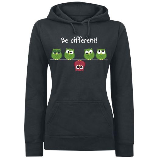 Be Different! Bluza z kapturem - czarny