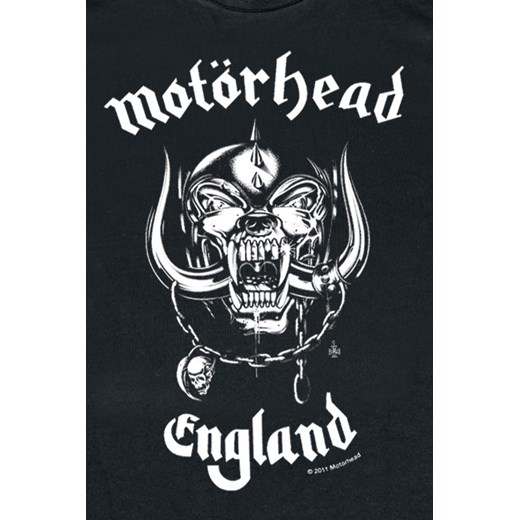 Motörhead - England - T-Shirt - czarny