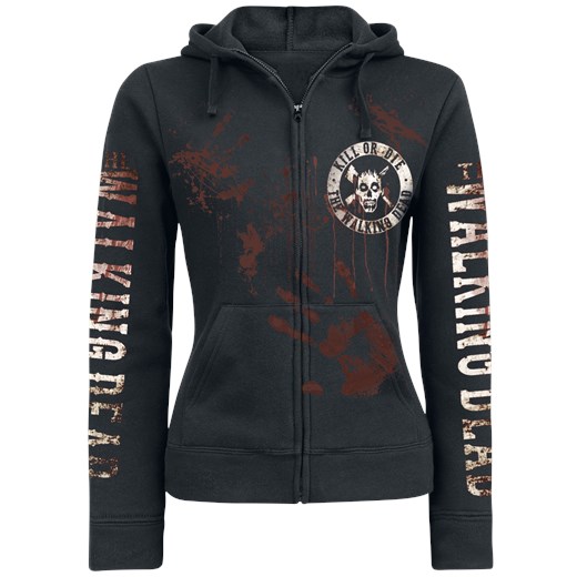 The Walking Dead - Survivor - Bluza z kapturem rozpinana - czarny
