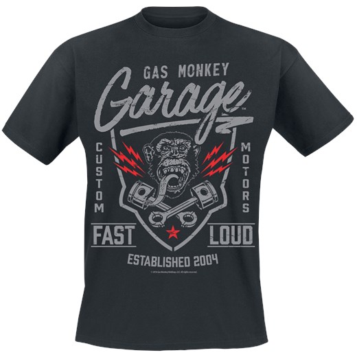 Gas Monkey Garage - Fast&apos;n Loud - T-Shirt - czarny