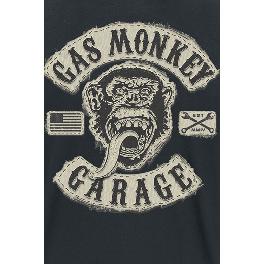 Gas Monkey Garage - GMG Patch - T-Shirt - czarny