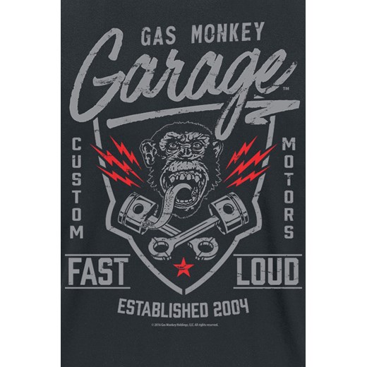 Gas Monkey Garage - Fast&apos;n Loud - T-Shirt - czarny