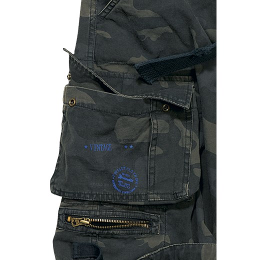 Brandit - Savage Vintage Shorts - Krótkie spodenki - kamuflaż (Dark Camo)