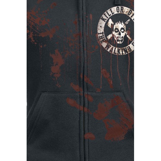 The Walking Dead - Survivor - Bluza z kapturem rozpinana - czarny