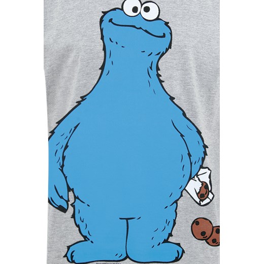 Ulica Sezamkowa - Cookie Monster - Cookie Thief - T-Shirt - odcienie szarego