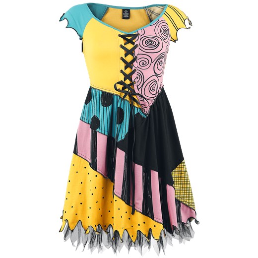 Miasteczko Halloween Sally Cosplay Dress Sukienka wielokolorowy