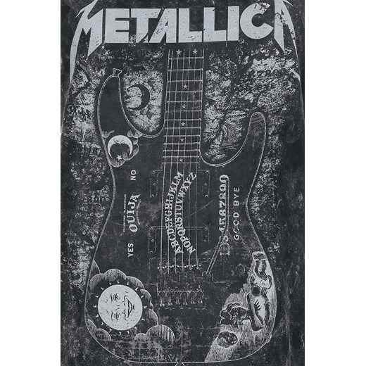 Metallica - Ouija Guitar - Top - czarny