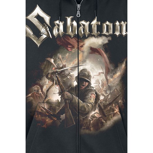 Sabaton - The Last Stand - Bluza z kapturem rozpinana - czarny