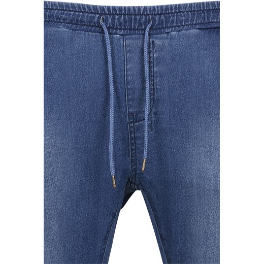 Urban Classics - Knitted Denim Joggpants - Spodnie dresowe - niebieski