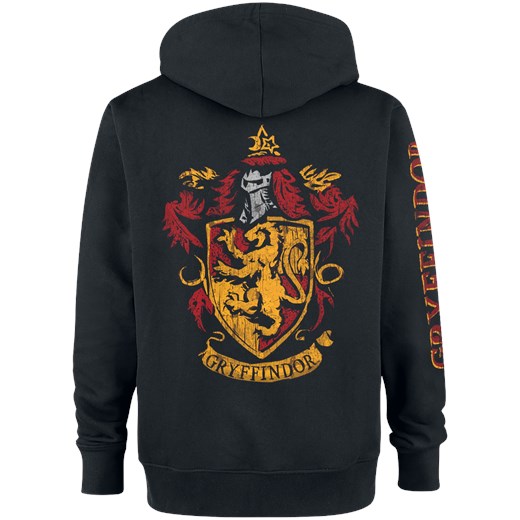 Harry Potter Painted Gryffindor Bluza z kapturem rozpinana czarny