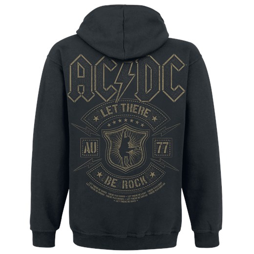 AC/DC - Let there be Rock - Bluza z kapturem rozpinana - czarny