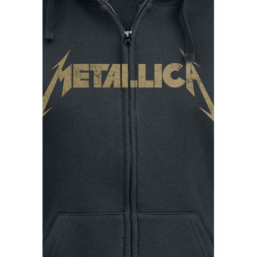 Metallica - Hetfield Iron Cross Guitar - Bluza z kapturem rozpinana - czarny