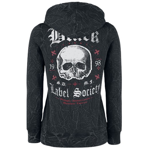 Black Label Society EMP Signature Collection Bluza z kapturem rozpinana damska czarny
