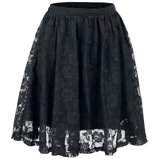 Forplay - Lace Covered Skirt - Spódnica krótka - czarny