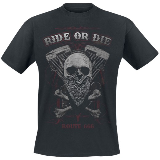 Ride Or Die T-Shirt - czarny