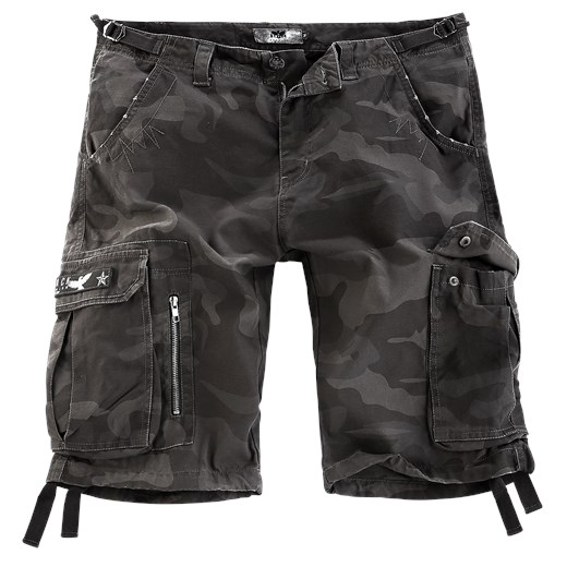 Black Premium by EMP - Army Vintage Shorts - Krótkie spodenki - kamuflaż (Dark Camo)