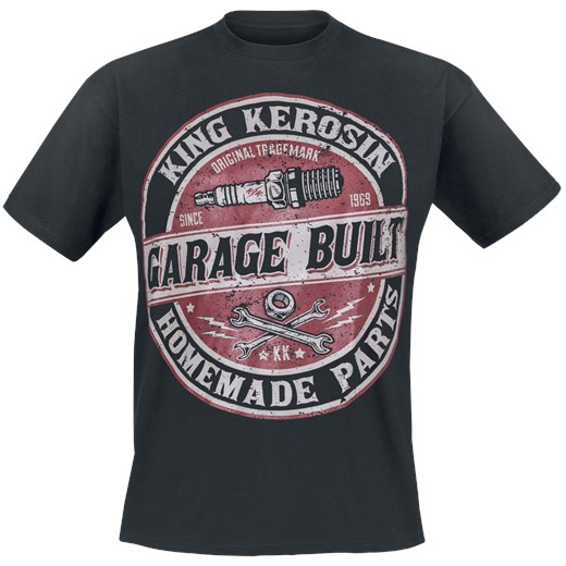 King Kerosin - Garage Built - T-Shirt - czarny