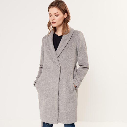 Mohito - Płaszcz z wełną - Szary Mohito  40 