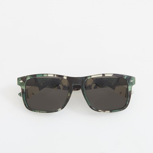 Reserved - Okulary przeciwsłoneczne - Zielony szary Reserved One Size 